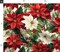 Holiday Flowers Red White Floral Berries Green Leaves Christmas Plant Custom Printed Fabric by Spoonflower Various Fabrics by the Yard or Fat Quarter